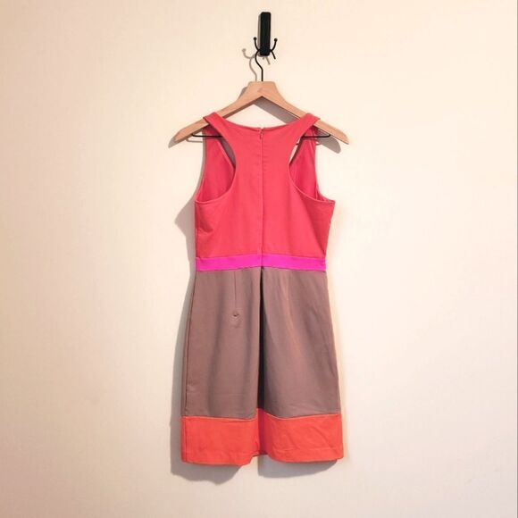 Cynthia Rowley Color Block Racerback Dress Multicolor Size Small - Picture 3 of 4